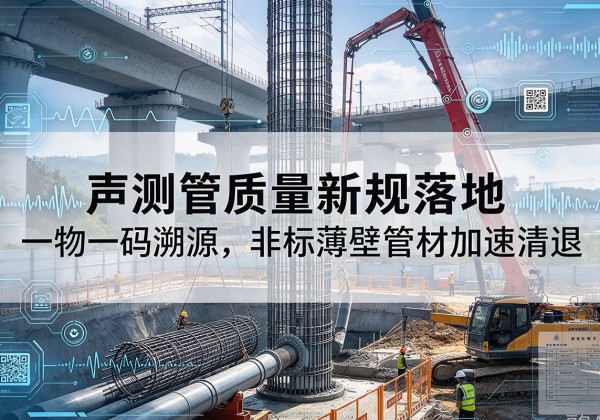 阳新声测管质量新规落地，一物一码溯源，非标薄壁管材加速清退